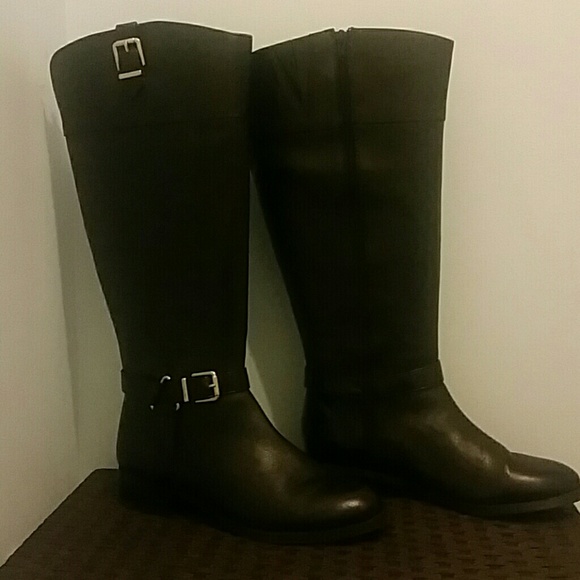 INC International Concepts Shoes - KneeHigh Black Riding Boots** price drop